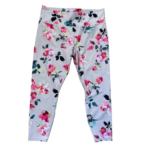 Athleta Painted Flower Elation 7-8 Orchid Pink Womens SIZE XL - Picture 4 of 6